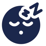 Sleeping Circle SVG Icon